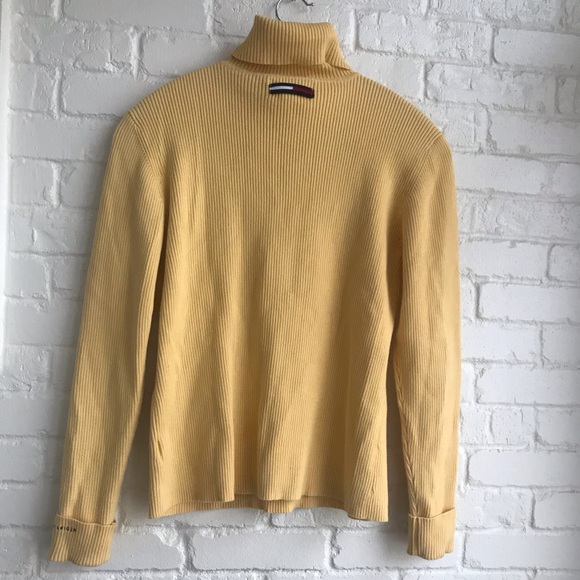 Y2K Vintage Tommy Hilfiger / Yellow Turtleneck / L - Picture 7 of 10